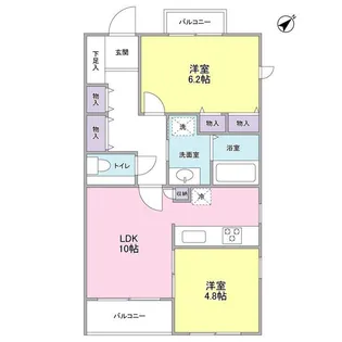 メジロテーク【3階】の間取り