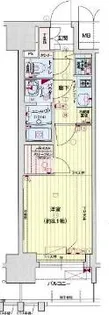 プレサンスジェネ丸の内【4階】の間取り