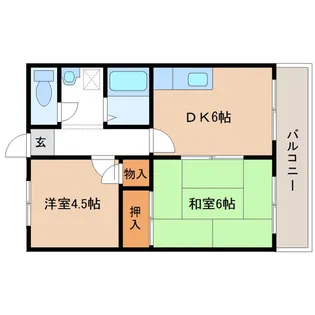 ハイツ光【2階】の間取り
