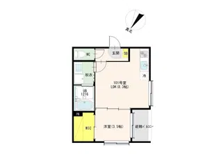 Maison TERA RITA【1階】の間取り