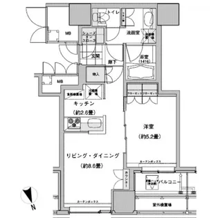 ウエストパークタワー池袋【12階】の間取り