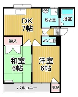 アレストカネコ1棟【2階】の間取り
