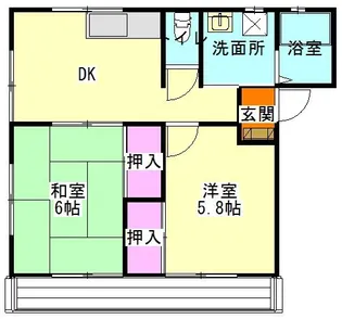 メゾンJUN【2階】の間取り