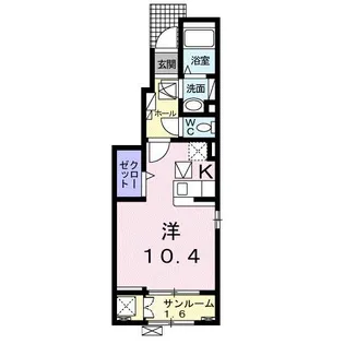 UK ガーデンハイム II【1階】の間取り