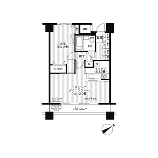 LOOPーM【6階】の間取り
