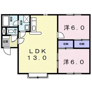 クレストール青葉B【2階】の間取り