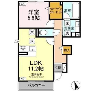 アンティエーヌ トリシア【1階】の間取り