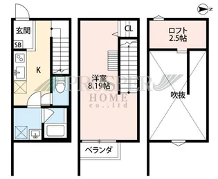 SOLVITA KINDAIMAE【1階】の間取り