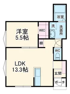 パンサラッサ【1階】の間取り