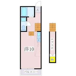 レスポワール鴨池【4階】の間取り