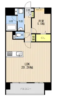 LIBTH菊陽II【5階】の間取り