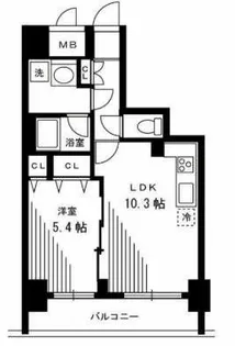 銀座レジデンス伍番館【11階】の間取り