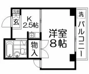 ミリオンハウス【3階】の間取り