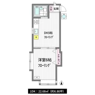 新和ハイツ【1階】の間取り