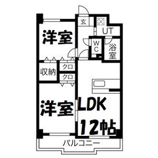 ヴィラ・ヴェール【2階】の間取り