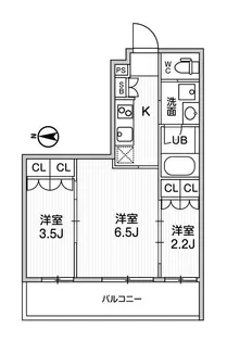リテラス清澄白河【4階】の間取り