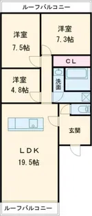 M.G.I.T MINATOGAWA BLD【3階】の間取り