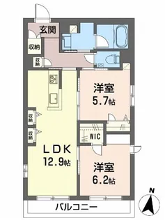 パラッツォ グロリオーサIII【1階】の間取り