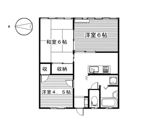 下佐野コーポ2【2階】の間取り