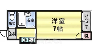 ボンジュールビル【2階】の間取り