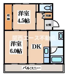 ビレッジハウス柏原【1階】の間取り