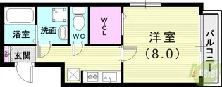 ルイシャトレー【1階】の間取り