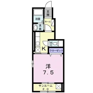 クラッシィ・β【1階】の間取り