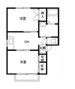 マロンハイツB棟【2階】の間取り