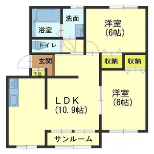 サンクレスト【1階】の間取り