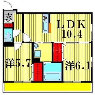 オッツIII【1階】の間取り