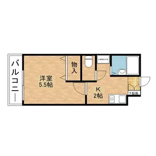 リーガル栄田【2階】の間取り