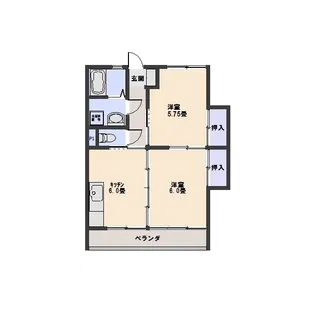 サンライズマンション【2階】の間取り