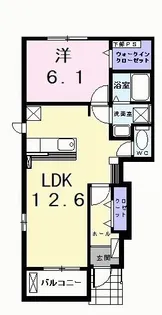 ネオクラール【1階】の間取り