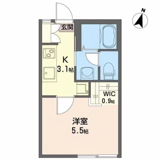 フロンティア二番館【1階】の間取り