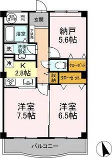 モ・ルラン【1階】の間取り