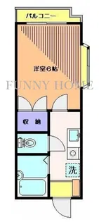 ドミトリ駒沢【1階】の間取り