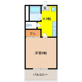 栃木県宇都宮市宝木町1【マンション】の間取り