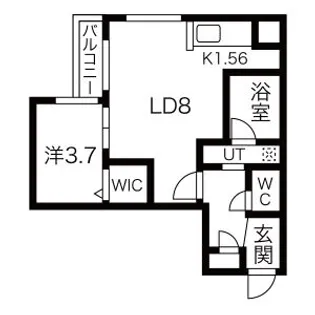 Flap N32(フラップ)【3階】の間取り