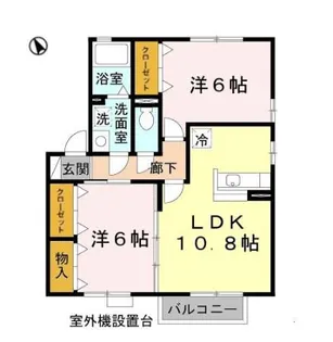 プリーズ淡路A棟【2階】の間取り