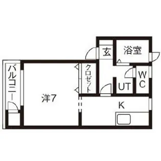 アイルトン【2階】の間取り