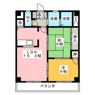 コンフォート木曽川【3階】の間取り