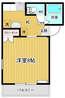 リバーハイツ【1階】の間取り
