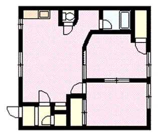 2DKの間取り画像