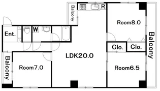 K&Y中尾【5階】の間取り