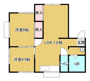 ハイツリーフ I【1階】の間取り