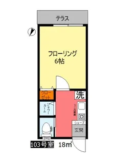 ウィステリアハイツ【1階】の間取り
