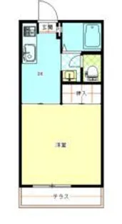 ヴィラセリーズ中央【2階】の間取り