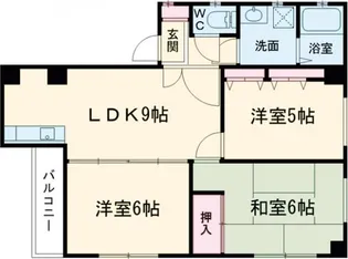 七福マンション 八幡町【4階】の間取り