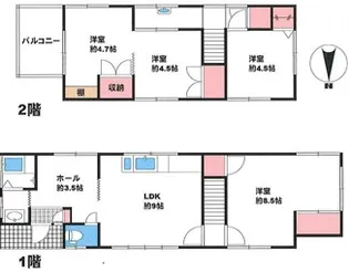 東京都足立区千住2【一戸建】の間取り