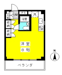 M’sフラット【3階】の間取り